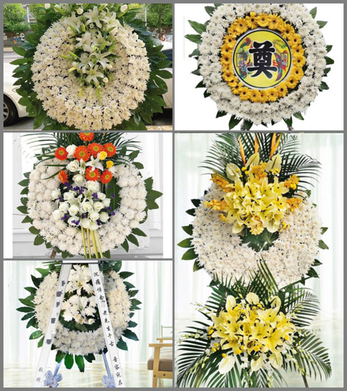 四川成都温江区和盛镇李义村花圈速递